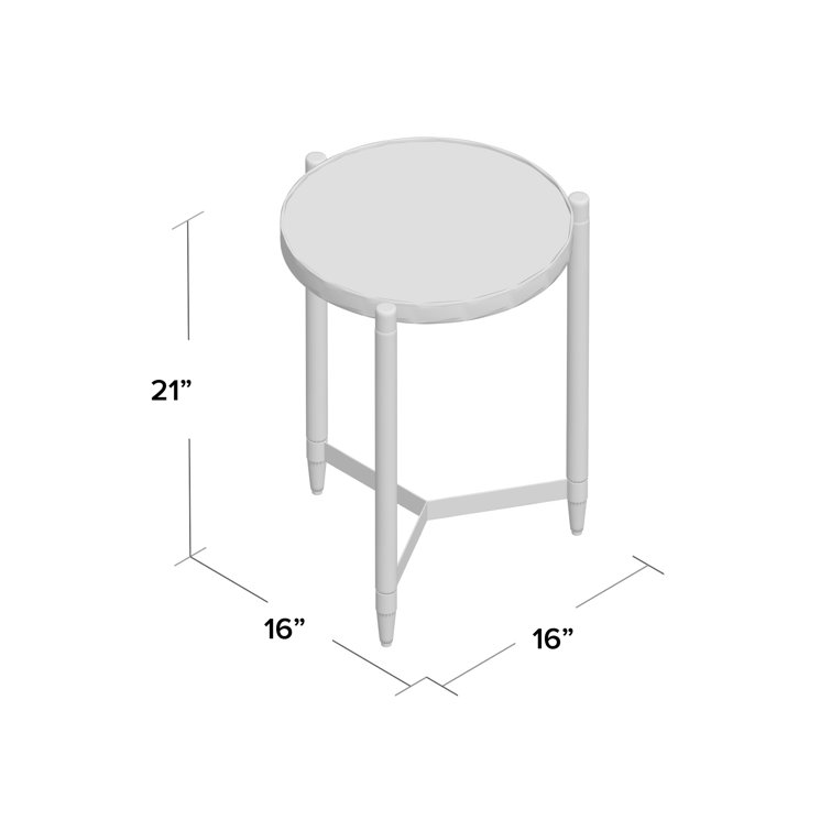 Willa Arlo Interiors Attridge Glass End Table & Reviews Wayfair Canada